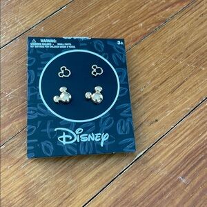 Disney Gold Mickey Mouse Earrings Set